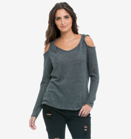 Print Crepe Wrap Top