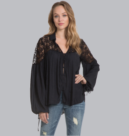 Solid Cold-Shoulder Top